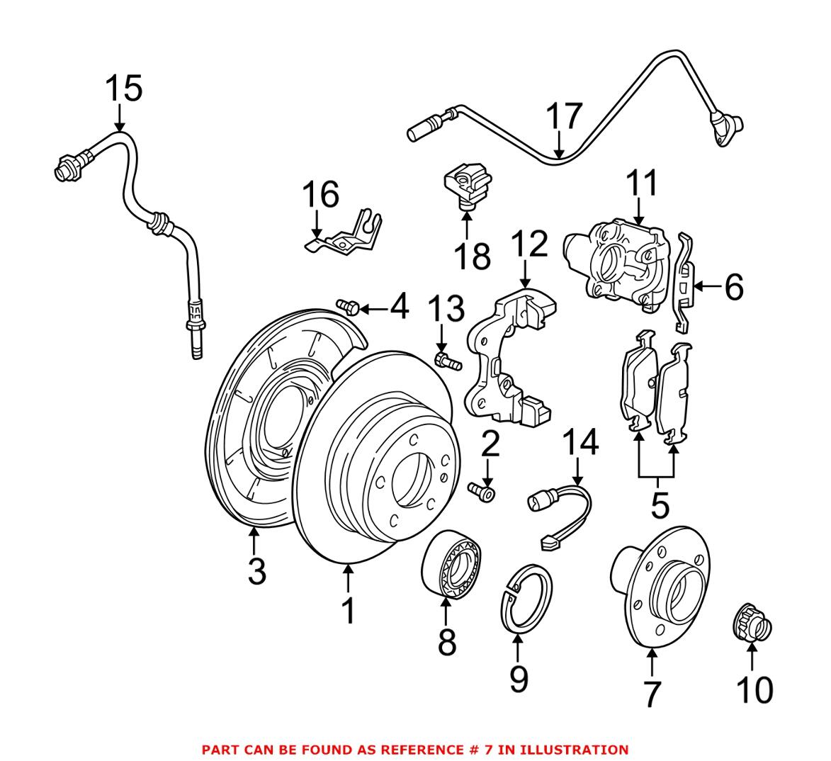 BMW Wheel Hub - Rear 33411093567